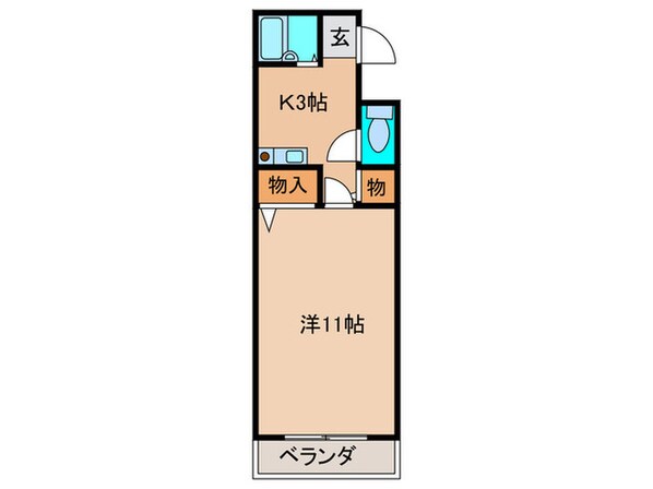 ﾎﾜｲﾄｸﾗｳﾄﾞ2の物件間取画像